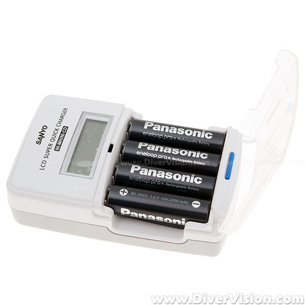 Sanyo LCD Super Quick Charger for AAA/AA Ni-MH Batteries Sanyo LCD Super Quick Charger for AAA/AA Ni-MH Batteries